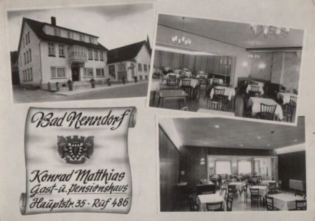 Bad Nenndorf - Pensionshaus Konrad Matthias - 1968 Bad Nenndorf - Pensionshaus Konrad Matthias - 1968