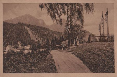 Fischbachau-Birkenstein - mit Kalvarienberg - ca. 1935 Fischbachau-Birkenstein - mit Kalvarienberg - ca. 1935