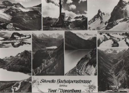 Österreich - Silvrettastraße - mit 9 Bildern - ca. 1960 Österreich - Silvrettastraße - mit 9 Bildern - ca. 1960