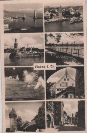 Lindau - 8 Teilbilder - 1951 Lindau - 8 Teilbilder - 1951