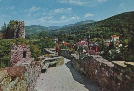 Badenweiler - Blick von Burg - ca. 1975 Badenweiler - Blick von Burg - ca. 1975
