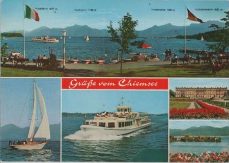 Chiemsee - u.a. Motorschiff Edeltraud - ca. 1980 Chiemsee - u.a. Motorschiff Edeltraud - ca. 1980