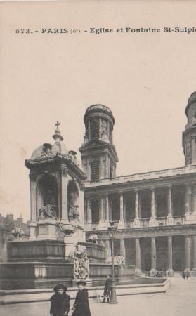 Frankreich - Paris - Eglise et Fontaine St-Sulpice - ca. 1925 Frankreich - Paris - Eglise et Fontaine St-Sulpice - ca. 1925