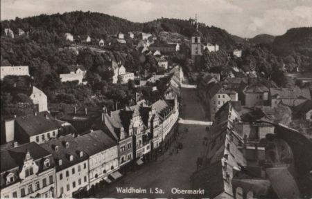 Waldheim - Obermarkt - 1961 Waldheim - Obermarkt - 1961