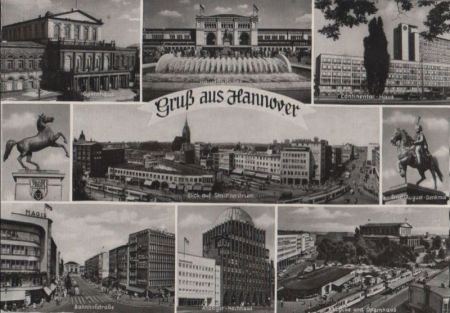 Hannover - u.a. Bahnhofstraße - 1960 Hannover - u.a. Bahnhofstraße - 1960