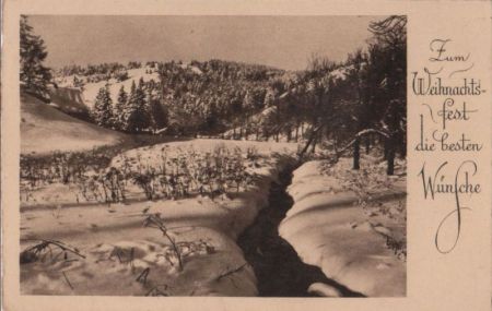 Zum Weihnachtsfest - Winterlandschaft Zum Weihnachtsfest - Winterlandschaft