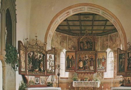 Oberstaufen - Gotischer Altar von Hans Strigel - ca. 1985 Oberstaufen - Gotischer Altar von Hans Strigel - ca. 1985