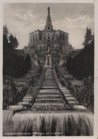 Kassel-Wilhelmshöhe - Herkules mit Kaskaden - 1934 Kassel-Wilhelmshöhe - Herkules mit Kaskaden - 1934
