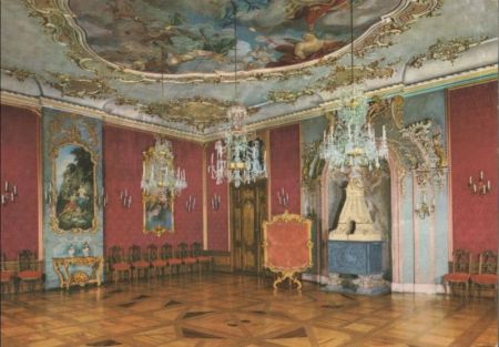 Rudolstadt - Heidecksburg, Roter Saal - 1987 Rudolstadt - Heidecksburg, Roter Saal - 1987
