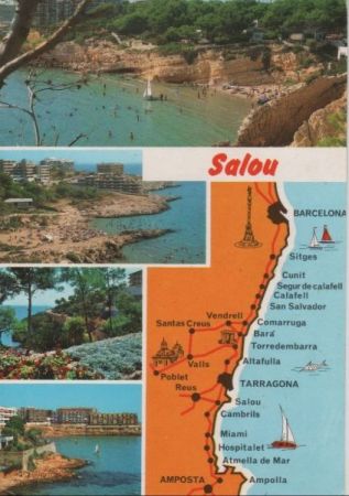 Spanien - Salou - 4 Teilbilder - 1990 Spanien - Salou - 4 Teilbilder - 1990