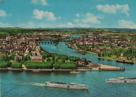 Koblenz - Deutsches Eck - 1971 Koblenz - Deutsches Eck - 1971