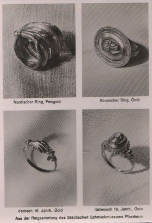 Pforzheim - Schmuckmuseum, Ringsammlung - 1939 Pforzheim - Schmuckmuseum, Ringsammlung - 1939