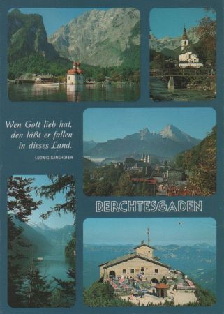 Berchtesgaden - mit Ganghofer-Sinnspruch - 1991 Berchtesgaden - mit Ganghofer-Sinnspruch - 1991