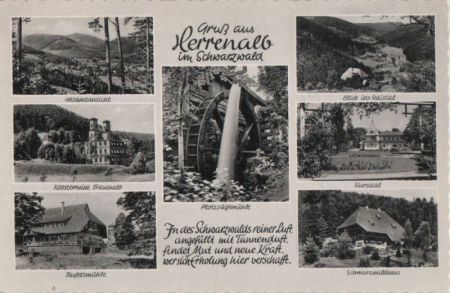 Bad Herrenalb - u.a. Blick ins Gaistal - 1964 Bad Herrenalb - u.a. Blick ins Gaistal - 1964