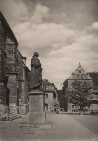 Weimar - Herderdenkmal mit Herderplatz - 1965 Weimar - Herderdenkmal mit Herderplatz - 1965
