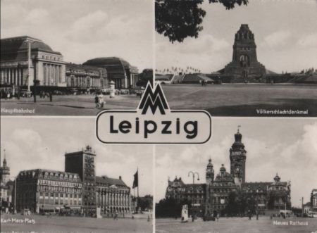 Leipzig - u.a. Völkerschlachtdenkmal - ca. 1960 Leipzig - u.a. Völkerschlachtdenkmal - ca. 1960