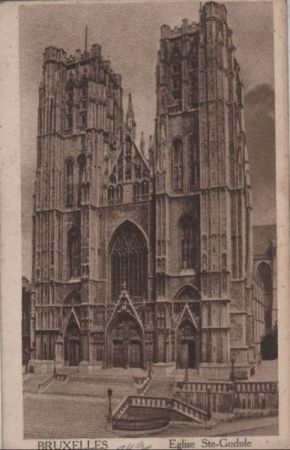 Belgien - Brüssel - Bruxelles - Eglise Ste-Gudule - ca. 1915 Belgien - Brüssel - Bruxelles - Eglise Ste-Gudule - ca. 1915