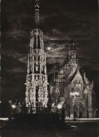 Nürnberg - Schöner Brunnen - ca. 1960 Nürnberg - Schöner Brunnen - ca. 1960