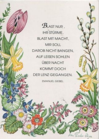 Sinnspruch Geibel Sonderstempel Sinnspruch Geibel Sonderstempel