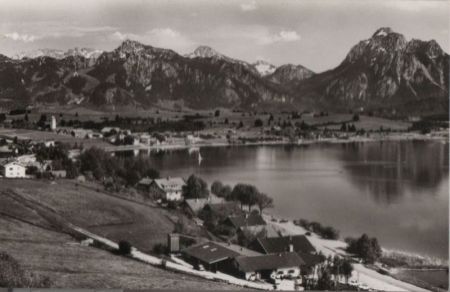 Füssen-Hopfen am See - mit Säuling - ca. 1960 Füssen-Hopfen am See - mit Säuling - ca. 1960