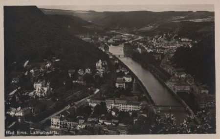 Bad Ems - lahnabwärts - ca. 1955 Bad Ems - lahnabwärts - ca. 1955