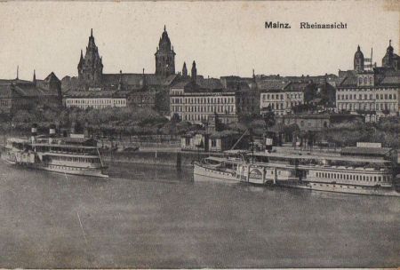 Mainz - Rheinansicht - 1919 Mainz - Rheinansicht - 1919