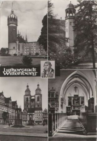 Wittenberg - u.a. Marktplatz mit Stadtkirche - 1988 Wittenberg - u.a. Marktplatz mit Stadtkirche - 1988