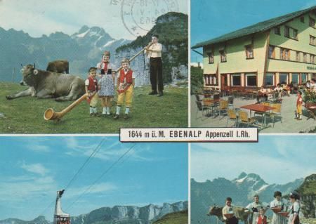 Schweiz - Ebenalp im Alpstein - Blick z. Säntis - 1963 Schweiz - Ebenalp im Alpstein - Blick z. Säntis - 1963