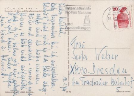 Köln - Rheinufer mit Dom Köln - Rheinufer mit Dom