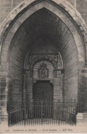 Frankreich - Reims - Cathedrale, Porte Romane - ca. 1935 Frankreich - Reims - Cathedrale, Porte Romane - ca. 1935