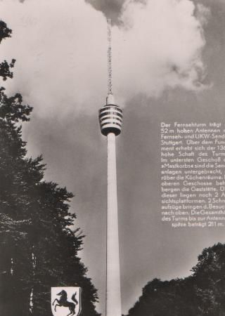 Stuttgart - Fernsehturm - 1957 Stuttgart - Fernsehturm - 1957