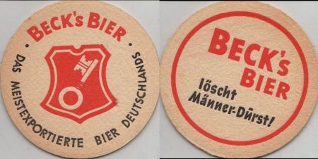 Bierdeckel rund - Becks Bierdeckel rund - Becks