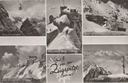 Zugspitze - u.a. Schneefernerhaus - ca. 1960 Zugspitze - u.a. Schneefernerhaus - ca. 1960
