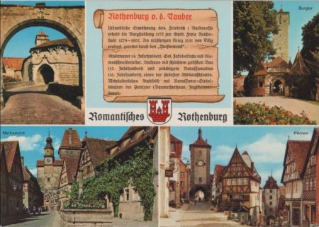 Rothenburg - u.a. Burgtor - ca. 1980 Rothenburg - u.a. Burgtor - ca. 1980