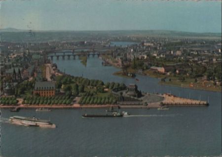 Koblenz - Deutsches Eck - 1962 Koblenz - Deutsches Eck - 1962