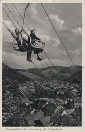 Bad Lauterberg - Die Burgseilbahn - 1955 Bad Lauterberg - Die Burgseilbahn - 1955