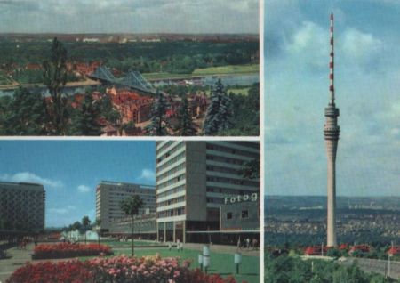 Dresden - u.a. Blick von der Loschwitzhöhe - 1973 Dresden - u.a. Blick von der Loschwitzhöhe - 1973