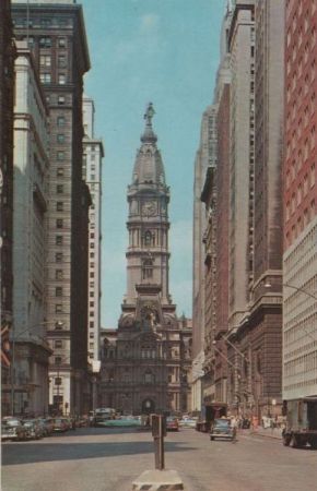 USA - Philadelphia - City Hall, Broad Street - 1961 USA - Philadelphia - City Hall, Broad Street - 1961
