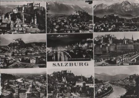 Österreich - Salzburg - u.a. von der Festung - ca. 1965 Österreich - Salzburg - u.a. von der Festung - ca. 1965