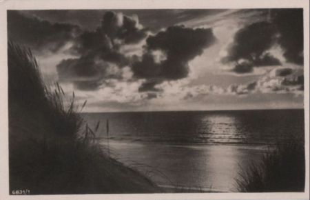 Abendlicher Blick aufs Meer - ca. 1940 Abendlicher Blick aufs Meer - ca. 1940