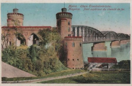 Mainz - Obere Eisenbahnbrücke - 1925 Mainz - Obere Eisenbahnbrücke - 1925