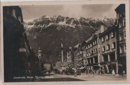 Österreich - Innsbruck - Maria Theresienstrasse - ca. 1950 Österreich - Innsbruck - Maria Theresienstrasse - ca. 1950