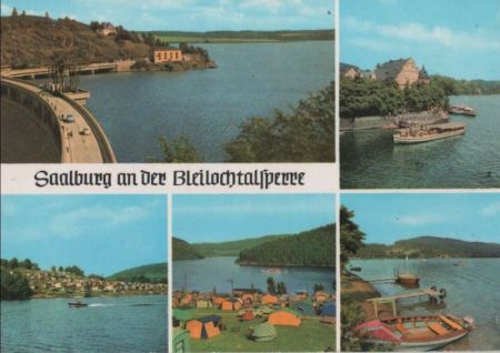 Saalburg-Ebersdorf - an der Bleilochtalsperre - ca. 1985 Saalburg-Ebersdorf - an der Bleilochtalsperre - ca. 1985