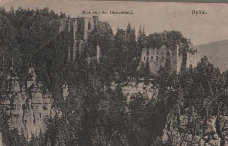 Kurort Oybin - Blick von der Oertelwand - 1926 Kurort Oybin - Blick von der Oertelwand - 1926