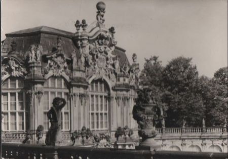 Dresden - Zwinger - Wallterrasse mit Wallpavillon - 1968 Dresden - Zwinger - Wallterrasse mit Wallpavillon - 1968