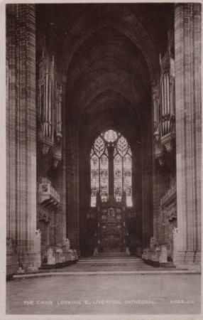Großbritannien - Liverpool - Kathedrale, The Choir Looking E. - 1929 Großbritannien - Liverpool - Kathedrale, The Choir Looking E. - 1929