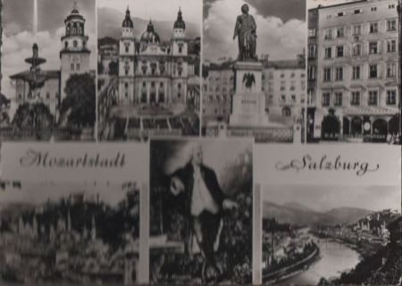 Österreich - Salzburg - Dom mit Jedermann - ca. 1965 Österreich - Salzburg - Dom mit Jedermann - ca. 1965