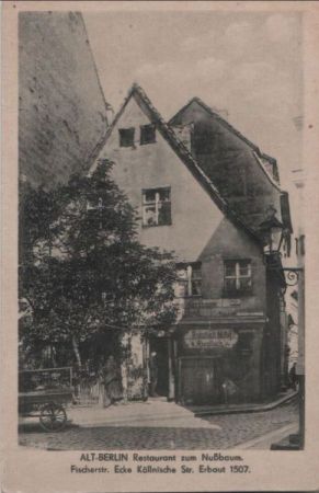 Berlin-Mitte, Restaurant Nußbaum - ca. 1950 Berlin-Mitte, Restaurant Nußbaum - ca. 1950