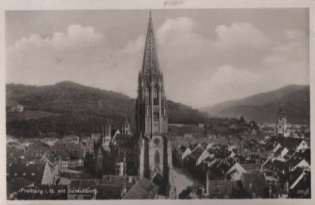 Freiburg - mit Schloßberg - 1935 Freiburg - mit Schloßberg - 1935