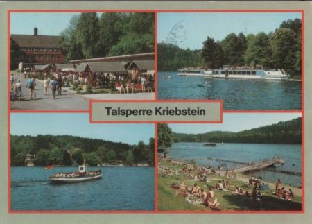 Kriebstein - Talsperre, u.a. Badestrand - 1990 Kriebstein - Talsperre, u.a. Badestrand - 1990